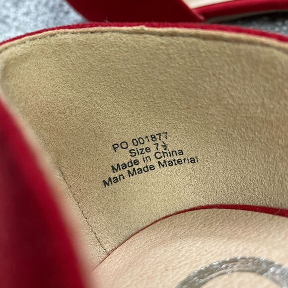 Elegant Red Women's Sandals - Picture 4 of 9